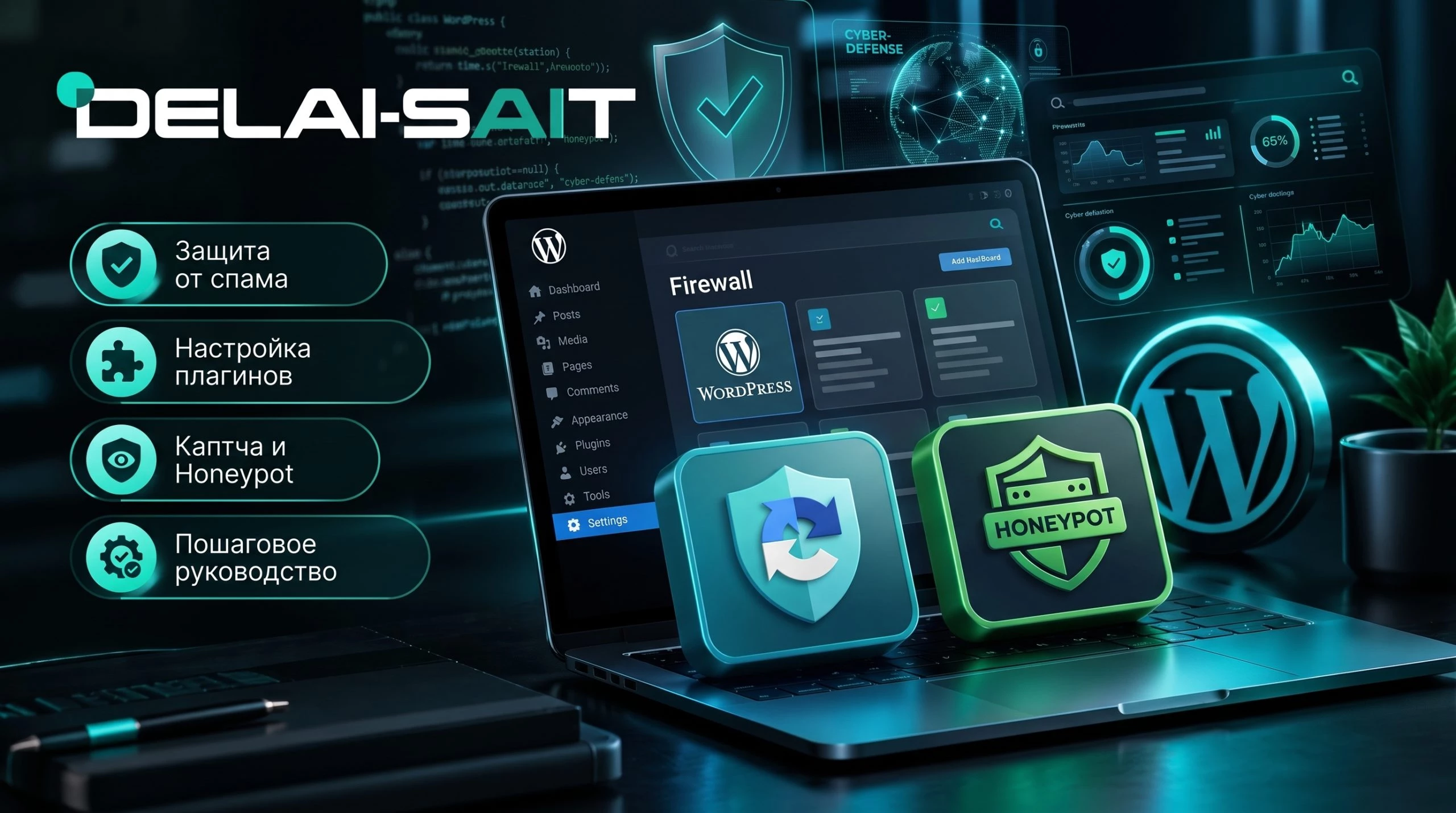 Защита форм от спама в WordPress: каптча, honeypot и сервисы